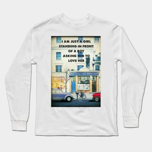 Notting Hill retro travel art print Long Sleeve T-Shirt